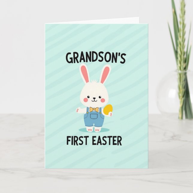 Carte Grandsons First Easter Celebration Card (Devant)