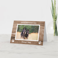 Grange Bois Rustique Chien Papa Photo Fête des Pèr