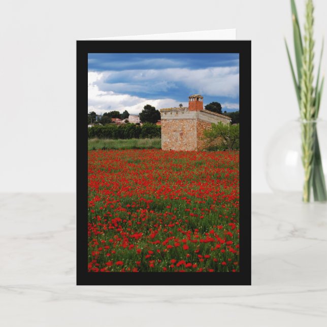 Carte Grange de campagne dans un portrait de champ de co (Devant)