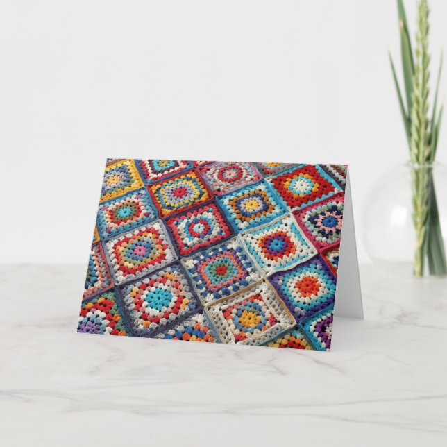 Carte Granny Carré Crocheted Quilt (Devant)