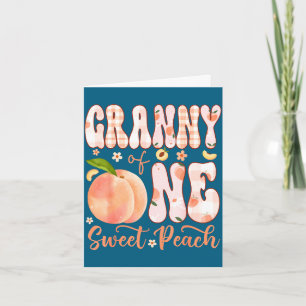 Carte Granny d'une douce pêche fête d'anniversaire de fi