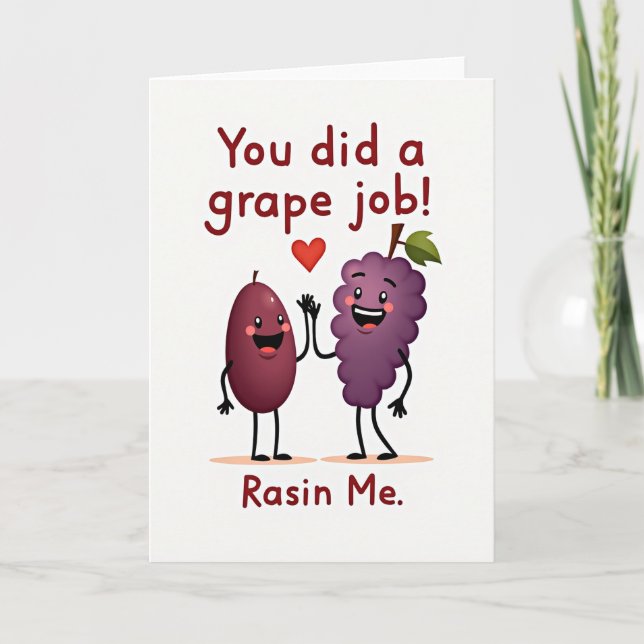 Carte Grape Job Mothers Day Design Card (Devant)