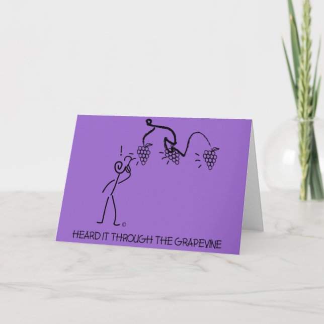CARTE GRAPEVINE (Devant)