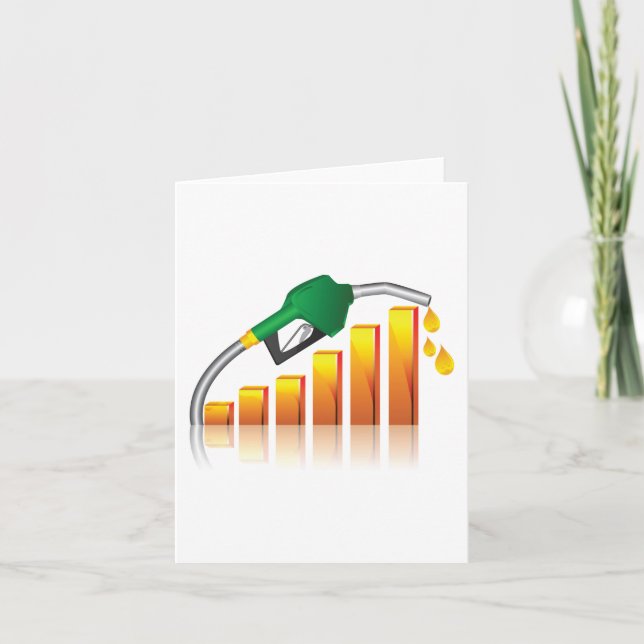 Carte Graphique à barres de l'inflation due à la hausse  (Devant)