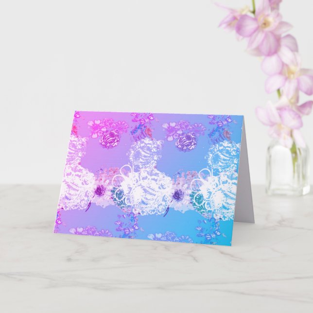 Carte Graphique à main floral Imaginaire (Orchidée)