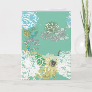 Carte Graphique à main floral Imaginaire