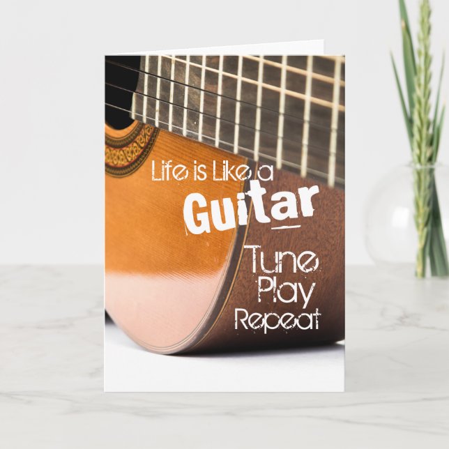 Carte graphique Acoustical Guitar Quote (Devant)