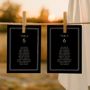 Carte graphique AVERT Mariage noir moderne