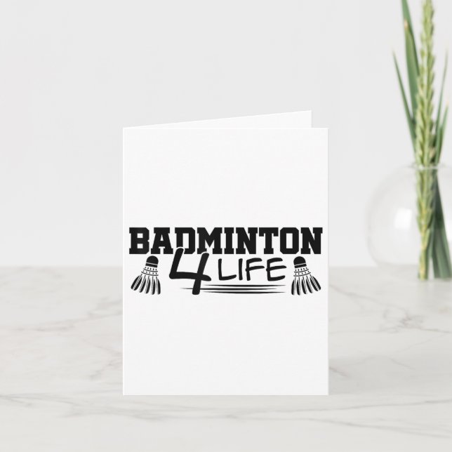 Carte Graphique Badminton 4 Life Joueur de Badminton Vol (Devant)