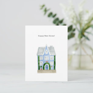 Carte graphique Blue House Illustration à la carte