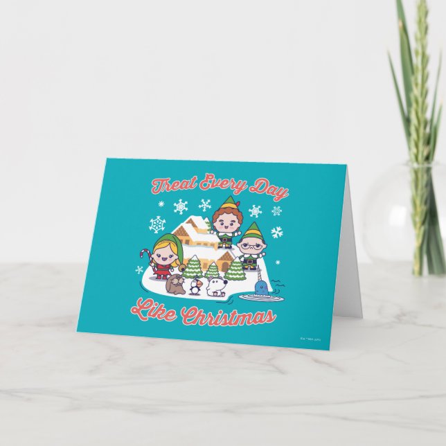 Carte Graphique Chibi Buddy l'Elf (Devant)