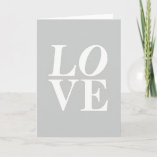 Carte Graphique d'Amour Élégant