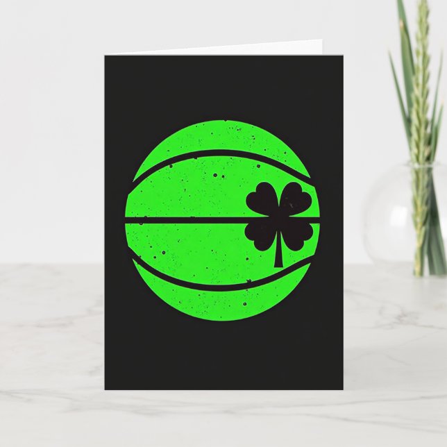 Carte graphique de basketball chanceux (Devant)