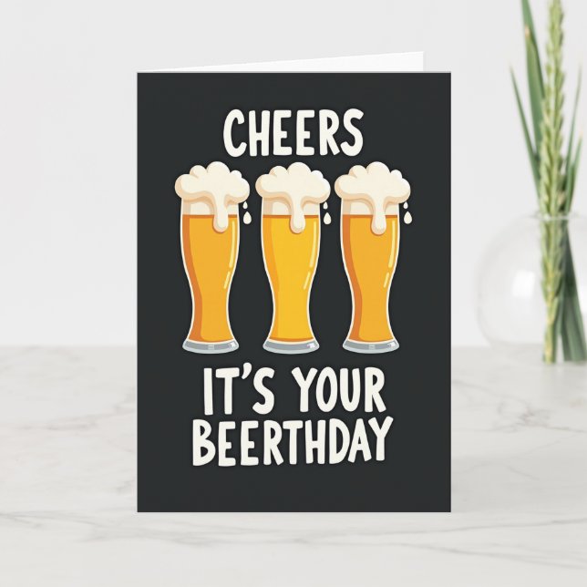 Carte graphique de Beerthday Cheers (Devant)
