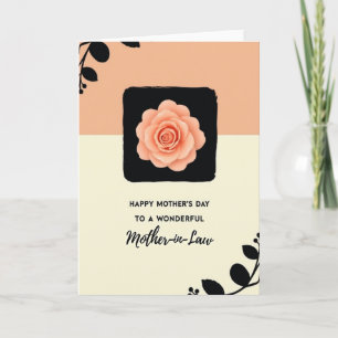 Carte graphique de fête des mères charmante