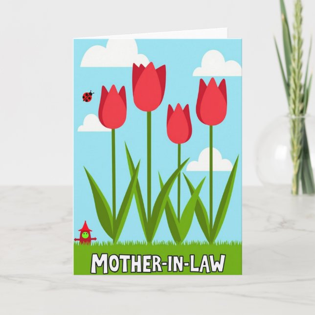 Carte graphique de fête des mères de printemps (Devant)
