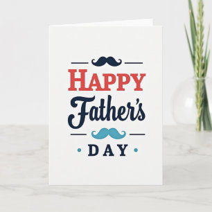Carte graphique de Fête des Pères adorable