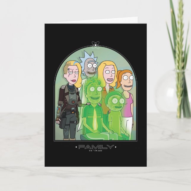 Carte Graphique de la famille Rick et Morty (Devant)