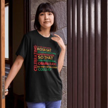 Carte graphique de l'histoire noire T-Shirt Afro W