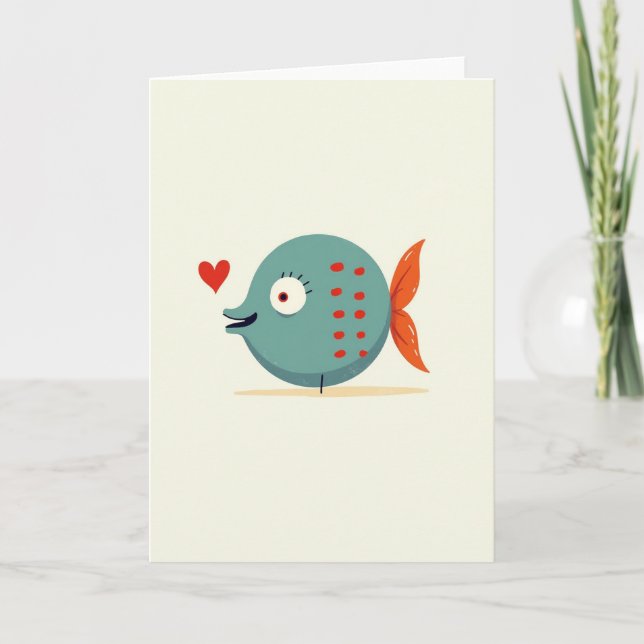 Carte graphique de poisson sincère (Devant)