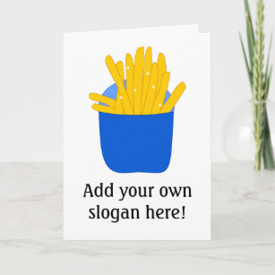 Cartes De Vœux Pommes Frites Zazzle Fr