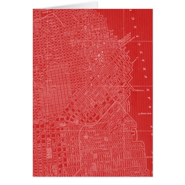 Carte graphique de San Francisco (Devant)