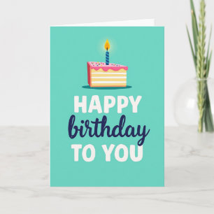Carte graphique de vœux d'anniversaire