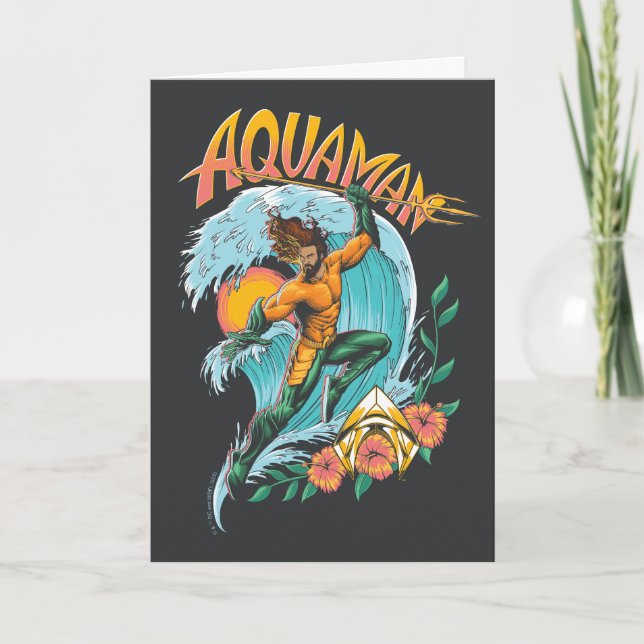 Carte Graphique du Surf de levage Aquaman et Trident (Devant)