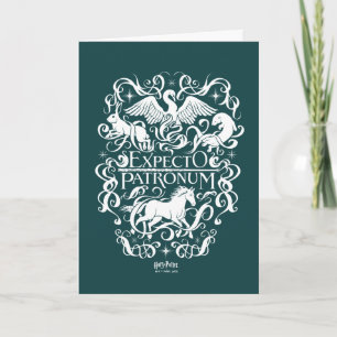 Carte Graphique Filigree de Patronum d'Expecto