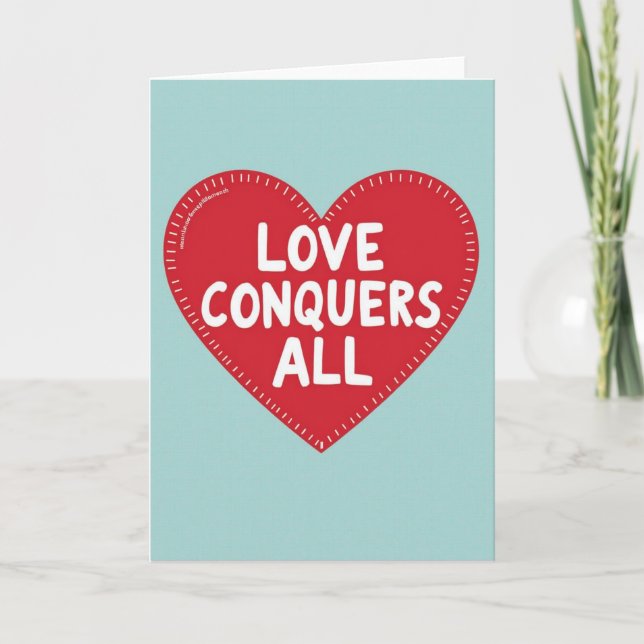 Carte Graphique « L'amour Conquiert Tout » (Devant)