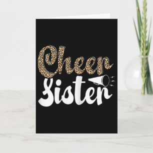 Carte Graphique léopard de pom-pom girls drôle pour femm