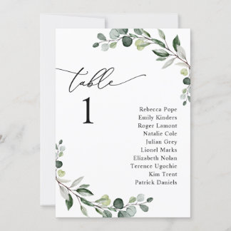 Carte graphique Mariage moderne simple de verdure