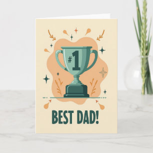 Carte Graphique Meilleur Papa Trophée
