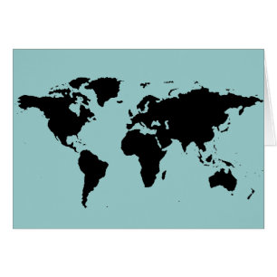 carte graphique noire du monde