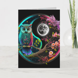 Carte graphique Owl and Moon