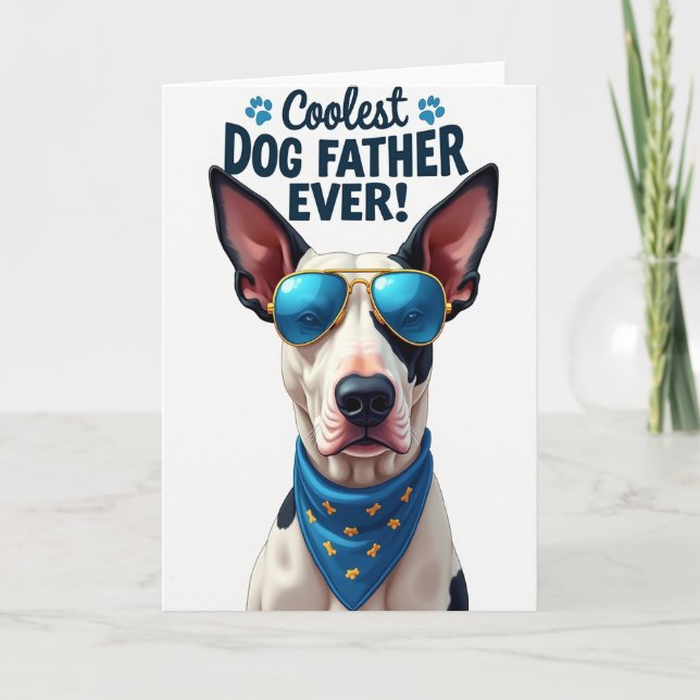 Carte Graphique Papa Chien Cool (Devant)
