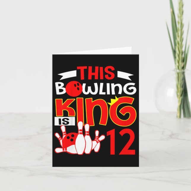 Carte Graphique pour enfants 12e anniversaire - Ce roi b (Devant)