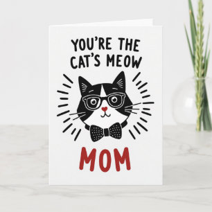 Carte graphique pour maman, le chat c'est le top