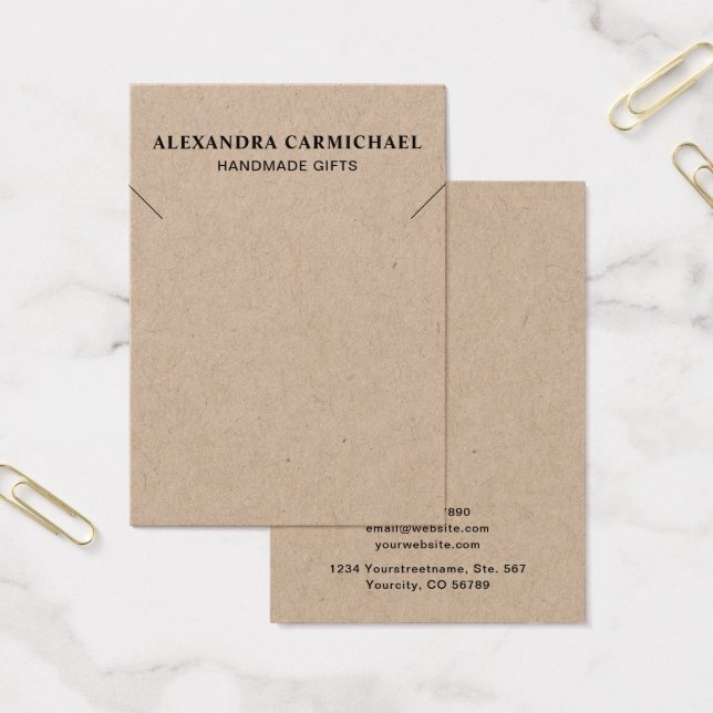 Carte graphique Rustique Kraft Artisan Collier Bij (Bureau)