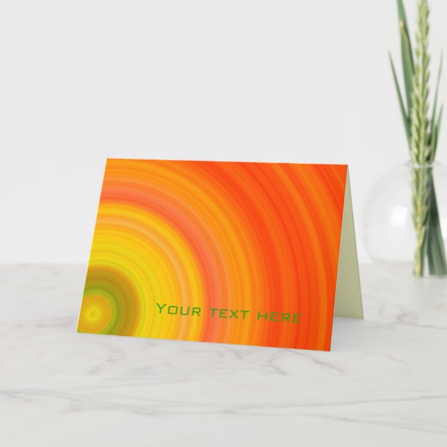 Carte graphique solaire orange (Devant)