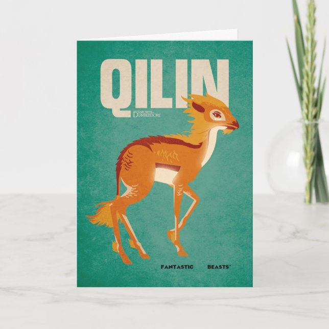 Carte Graphique Vintage Qilin (Devant)