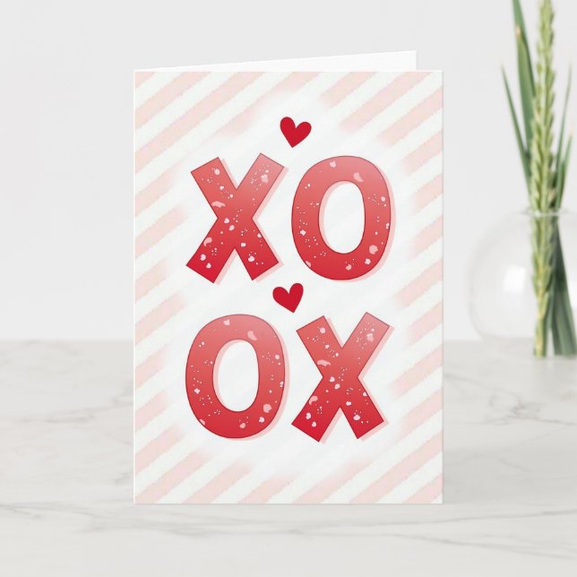 Carte graphique Xo sincère (Devant)