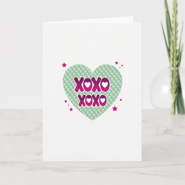 Carte graphique Xoxo sincère (Devant)