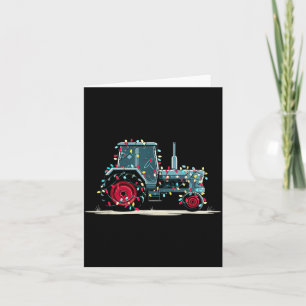 Carte Graphiques de Noël de tracteur drôle pour amateur