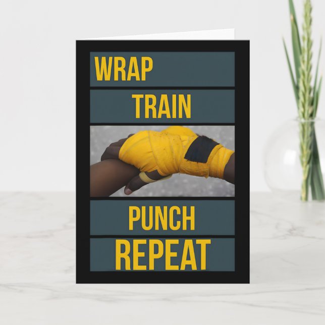 Carte Graphiques Punchy Wrap Train Punch Répéter, Boxe K (Devant)