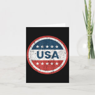 Carte Graphisme de badge vintage Usa drapeau américain p