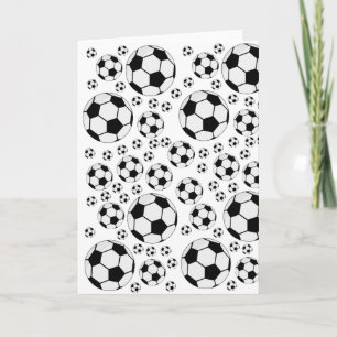 Carte Graphisme de ballon de football classique Fan de s