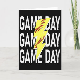 Carte Graphisme de journée de jeu de Mamie Softball avec