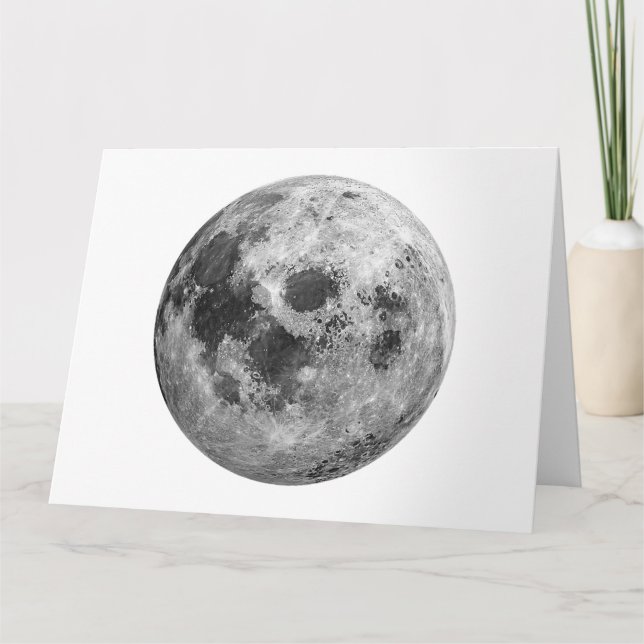 Carte Graphisme de pleine lune cool espace astronomie sc (Devant)