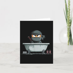 Carte Graphisme de samouraï ninja incroyable dans la bai